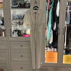 Retrofete White Denim Jumpsuit